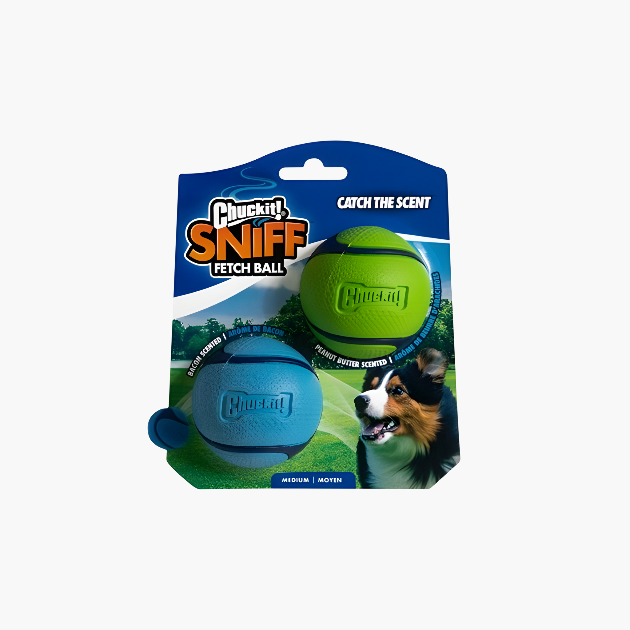 Chuckit Sniff Fetch Bal Combo Pindakaas & Bacon