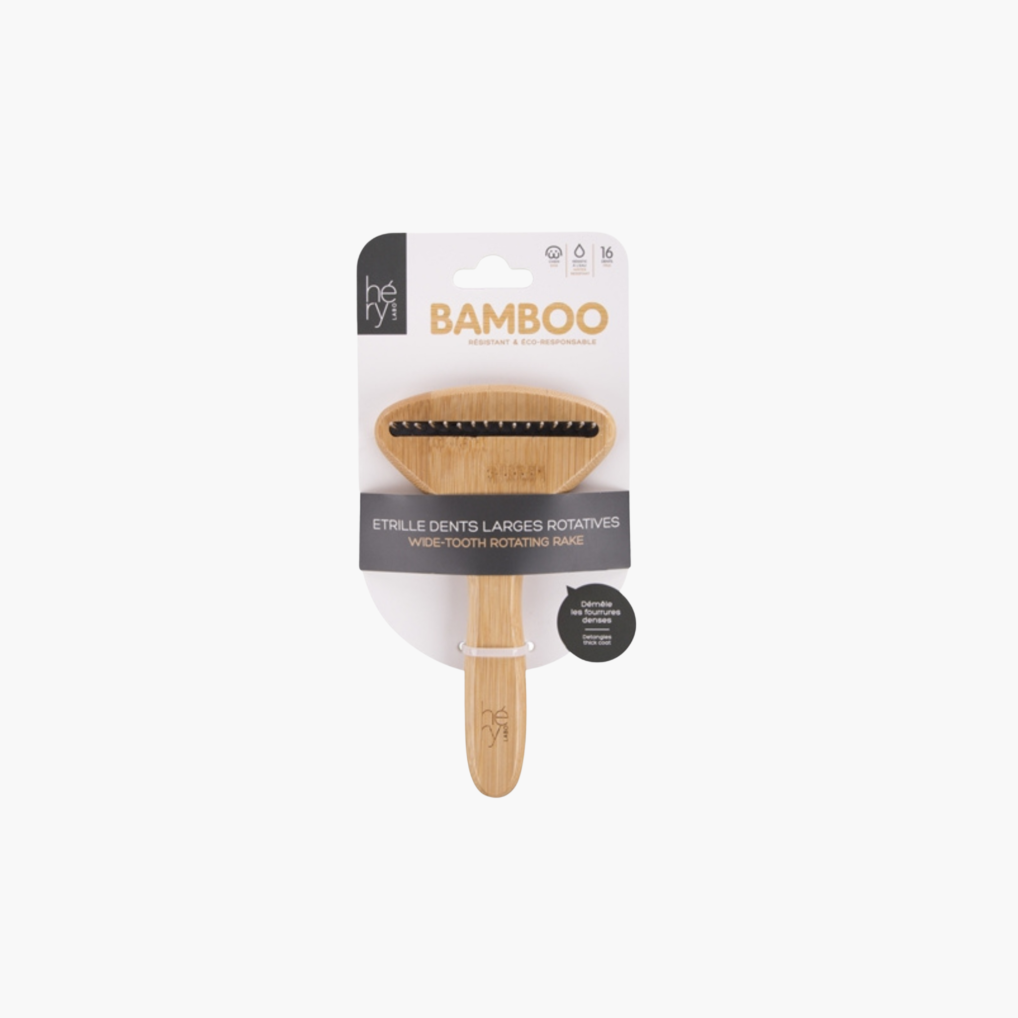 Hery Labo Roskam Grof Met Roterende Tanden Bamboe