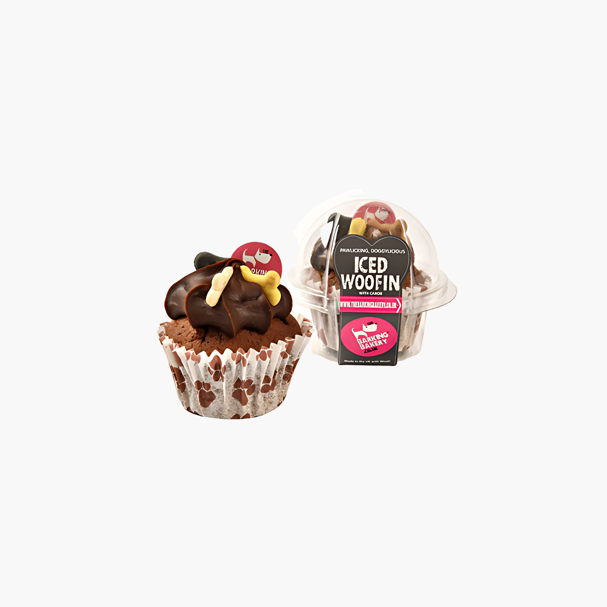 The Barking Bakery Vanilla Woofin Met Carob Glazuur