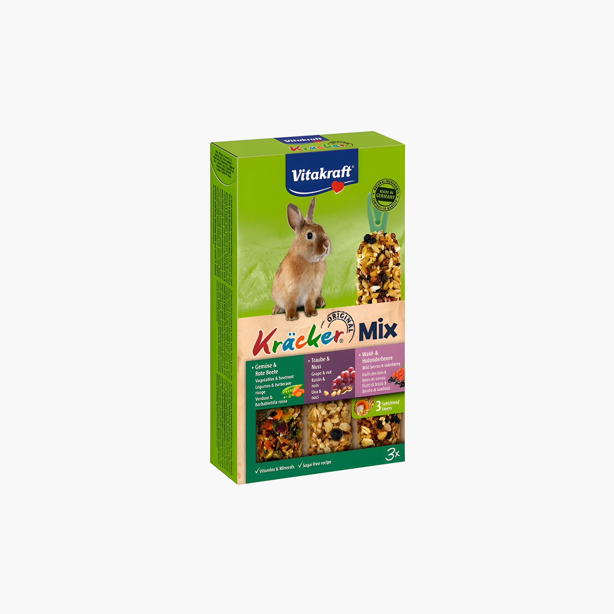 Vitakraft Dwergkonijn Krackers Noot/Bosvruchten/Groenten