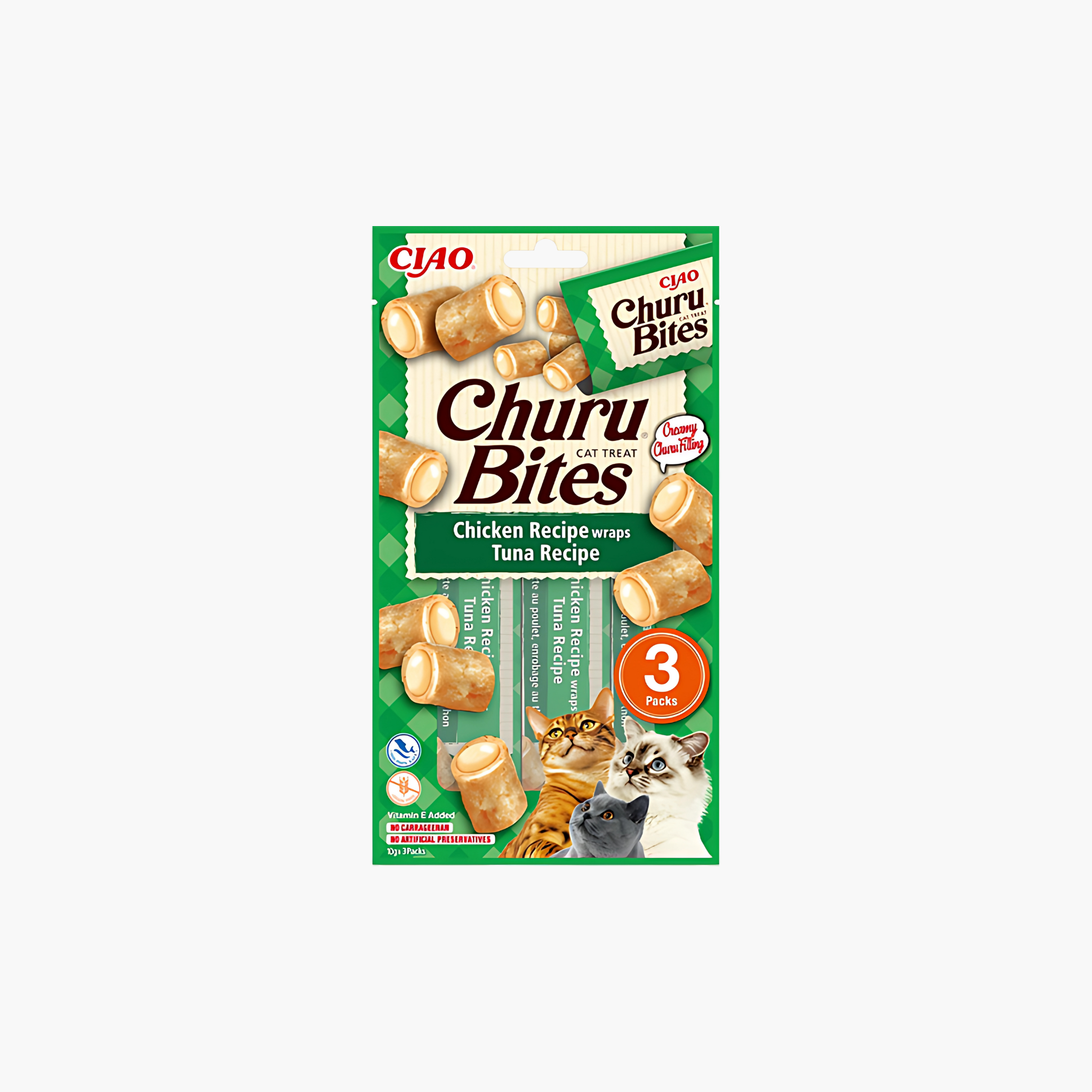 Inaba Churu Bites Cat Chicken Recipe Wraps Tuna Recipe