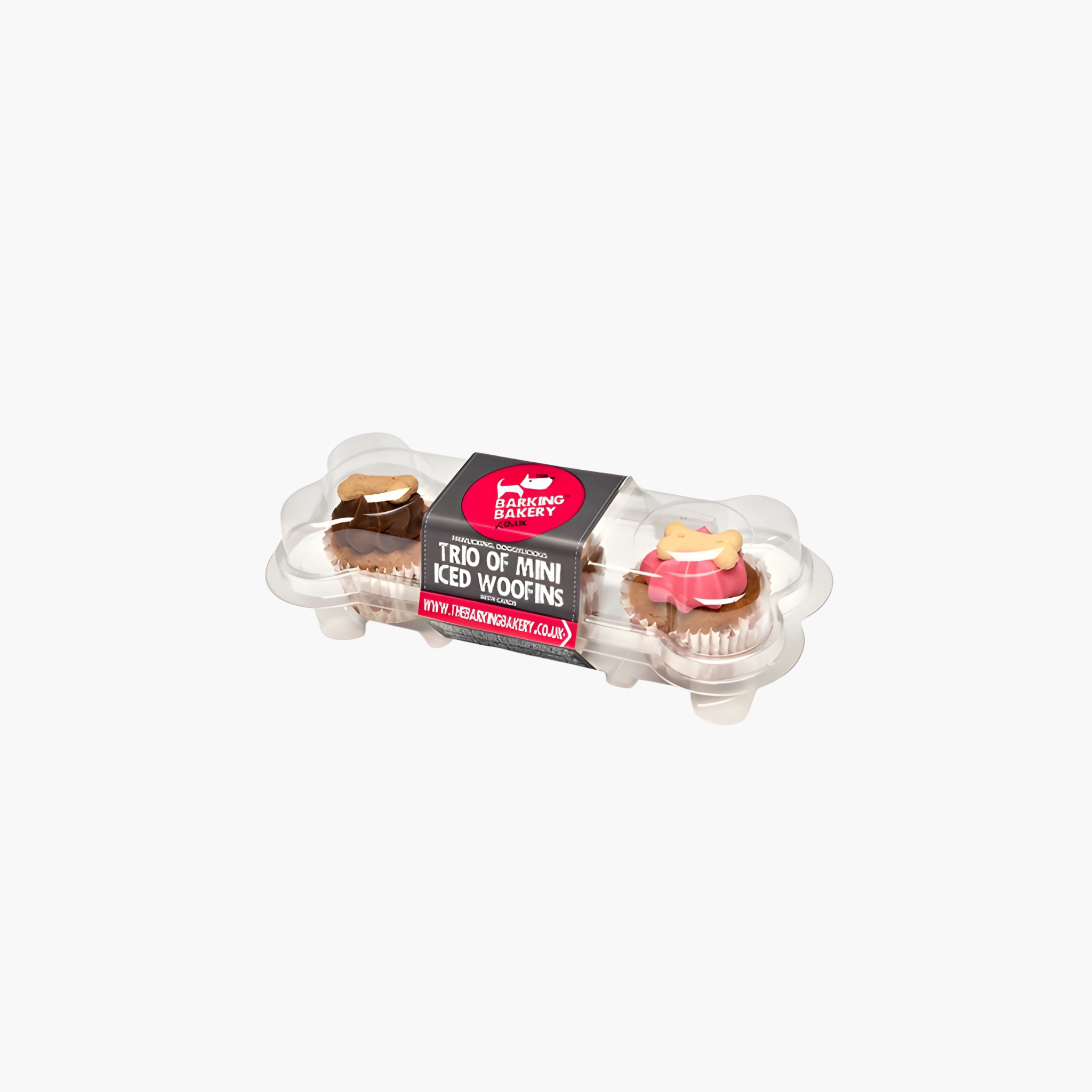 The Barking Bakery Mini Iced Woofins Vanilla En Carob Trio Assorti