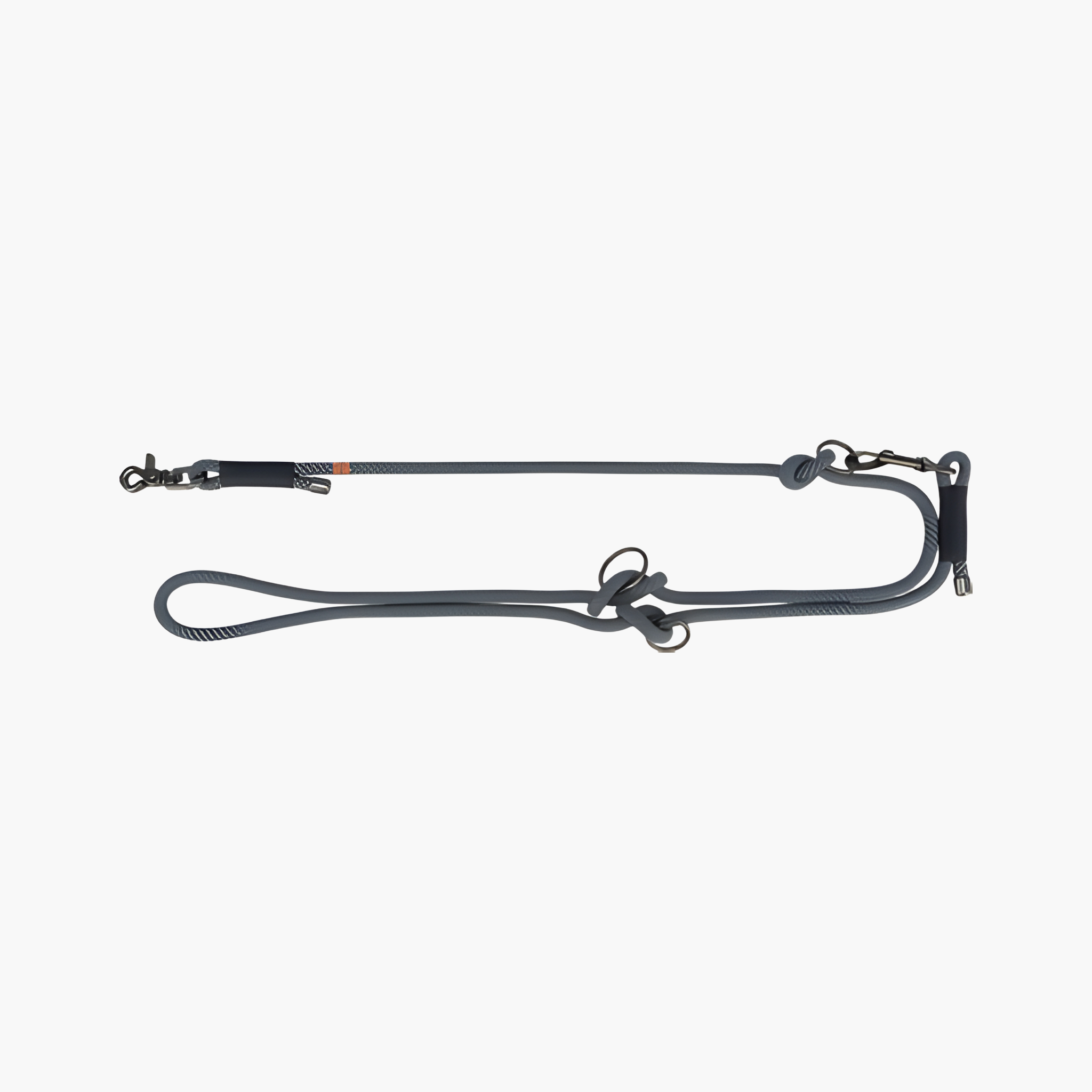 Trixie Soft Rope Hondenriem Verstelbaar Zwart / Grijs