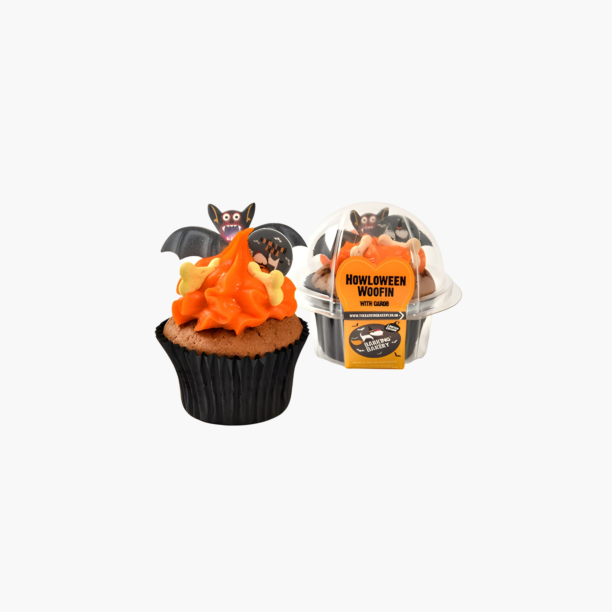 The Barking Bakery Carob Woofin Met Oranje Glazuur