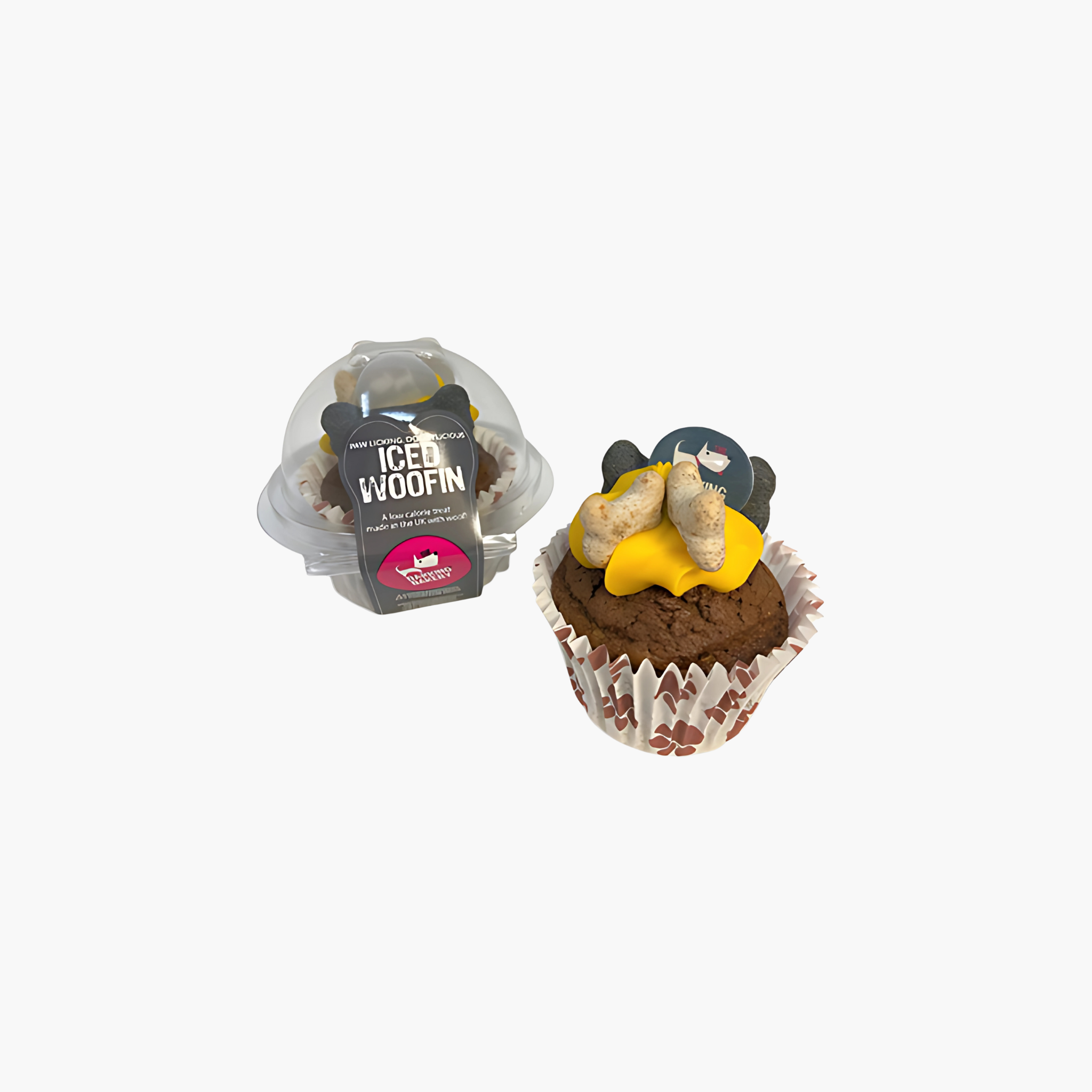 The Barking Bakery Carob Woofin Met Geel Glazuur