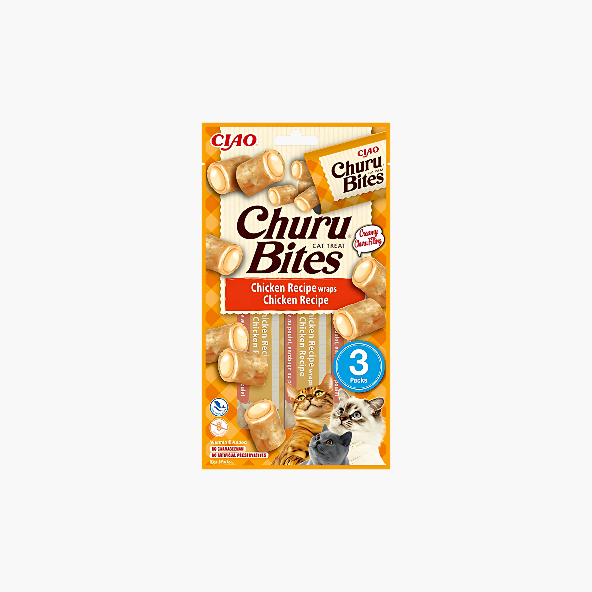 Inaba Churu Bites Cat Chicken Recipe Wraps