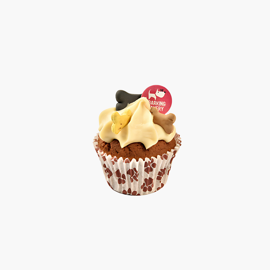 The Barking Bakery Carob Woofin Met Geel Glazuur