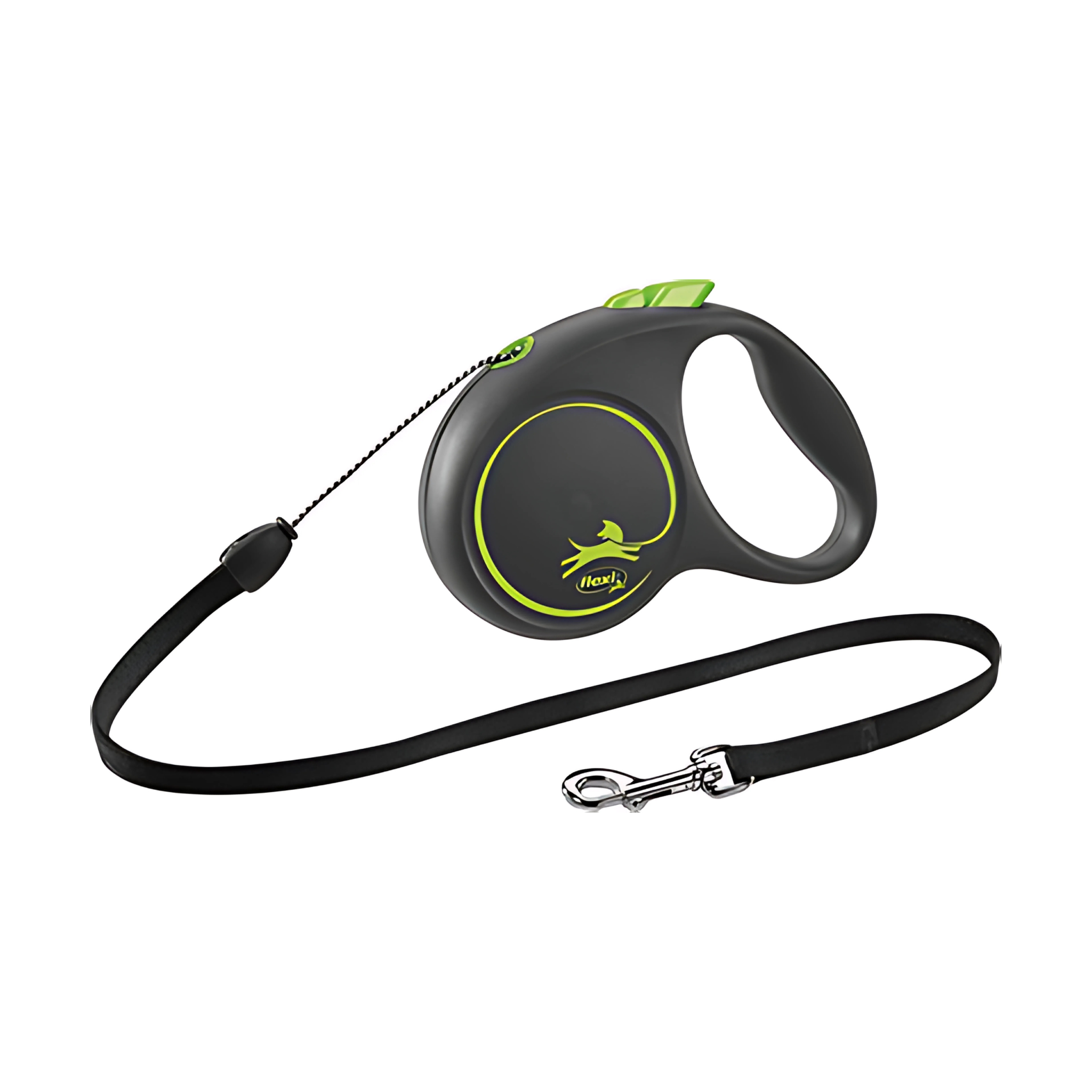 Flexi Rollijn Black Design Cord Groen