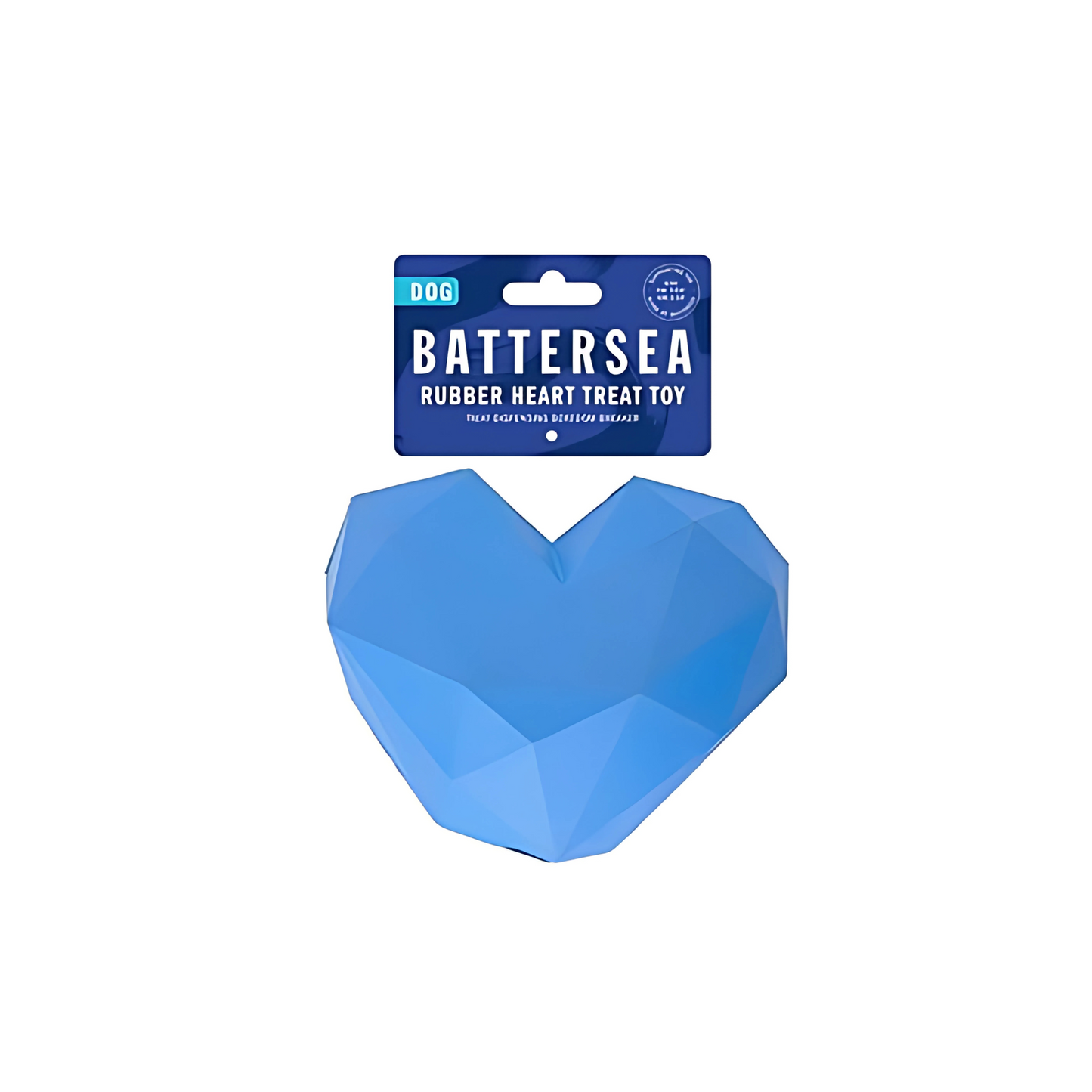Battersea Voerbal Hart Rubber Blauw
