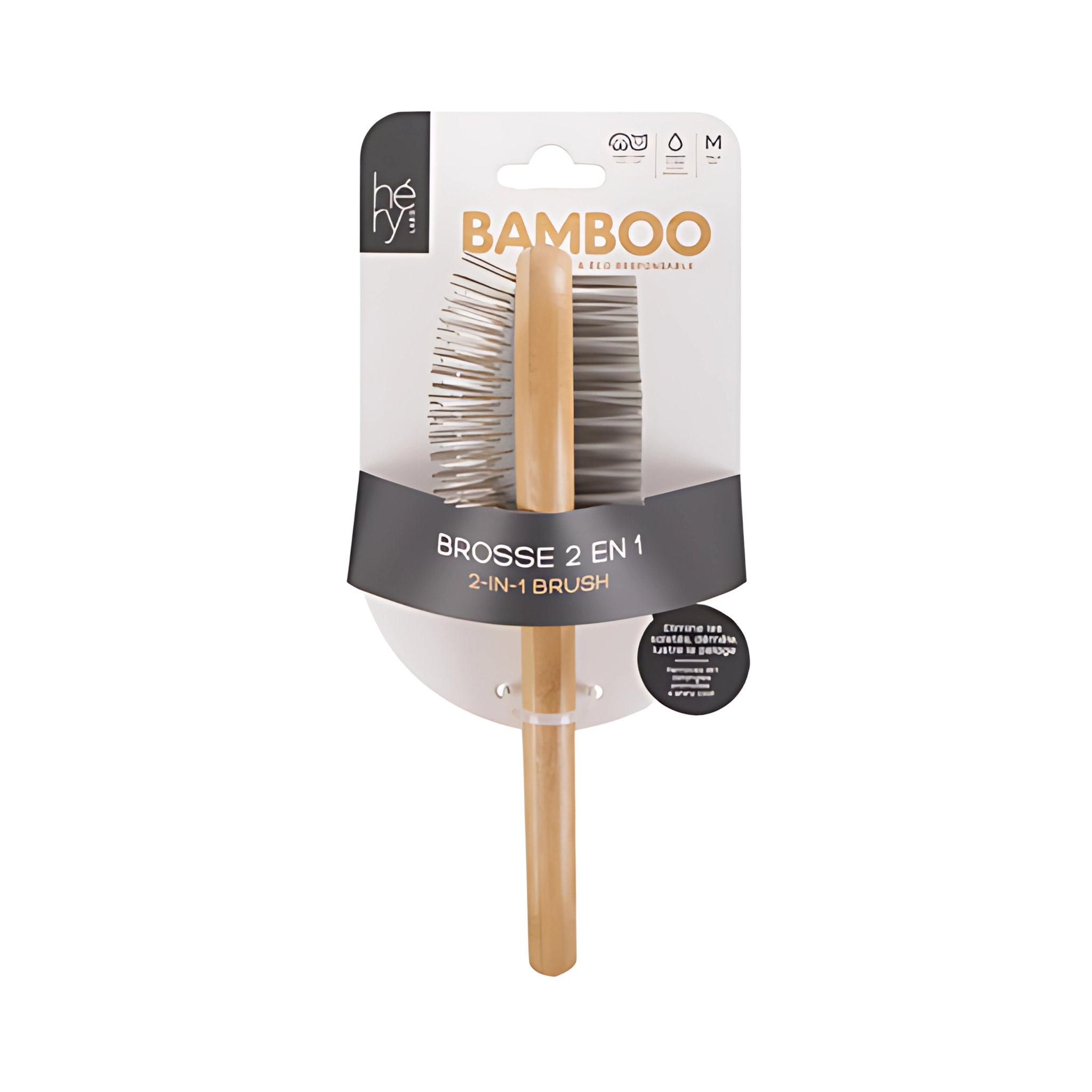 Hery Labo Borstel 2 In 1 Bamboe