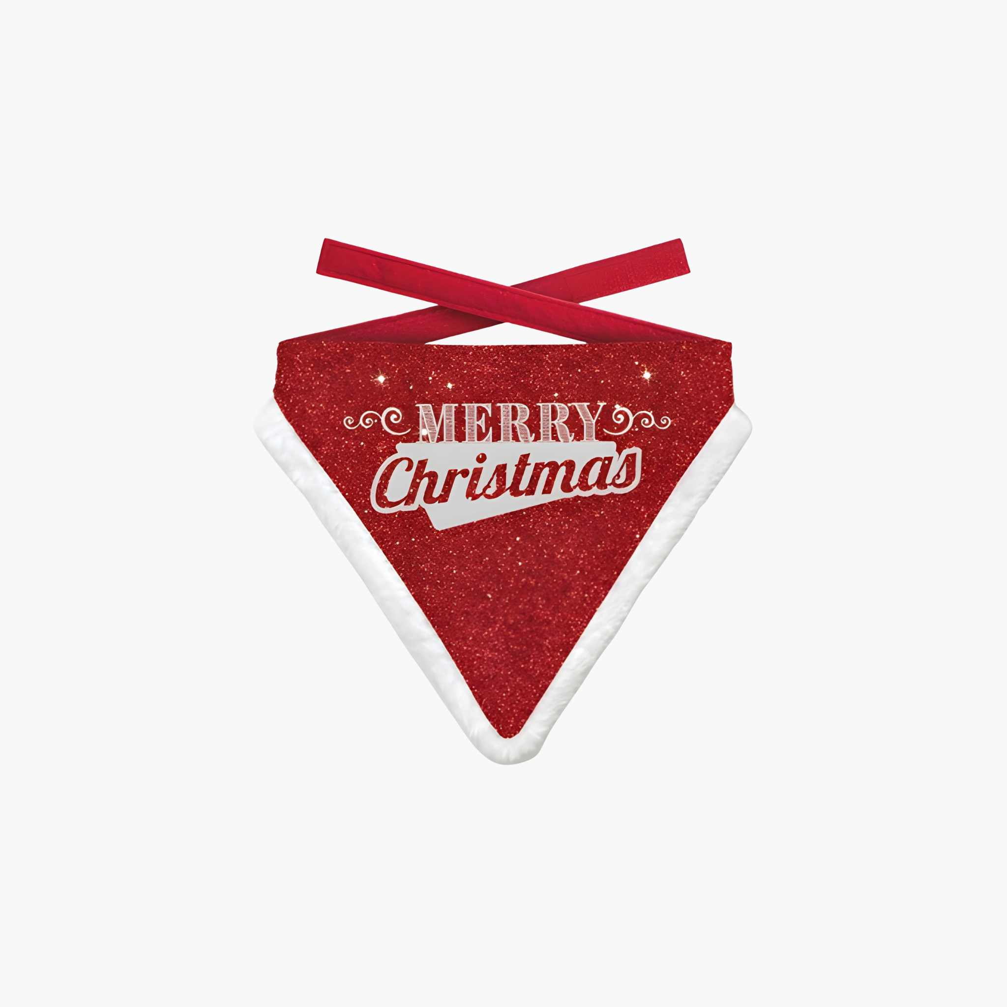 Plenty Gifts Kerst Bandana Merry Christmas Glitter Rood