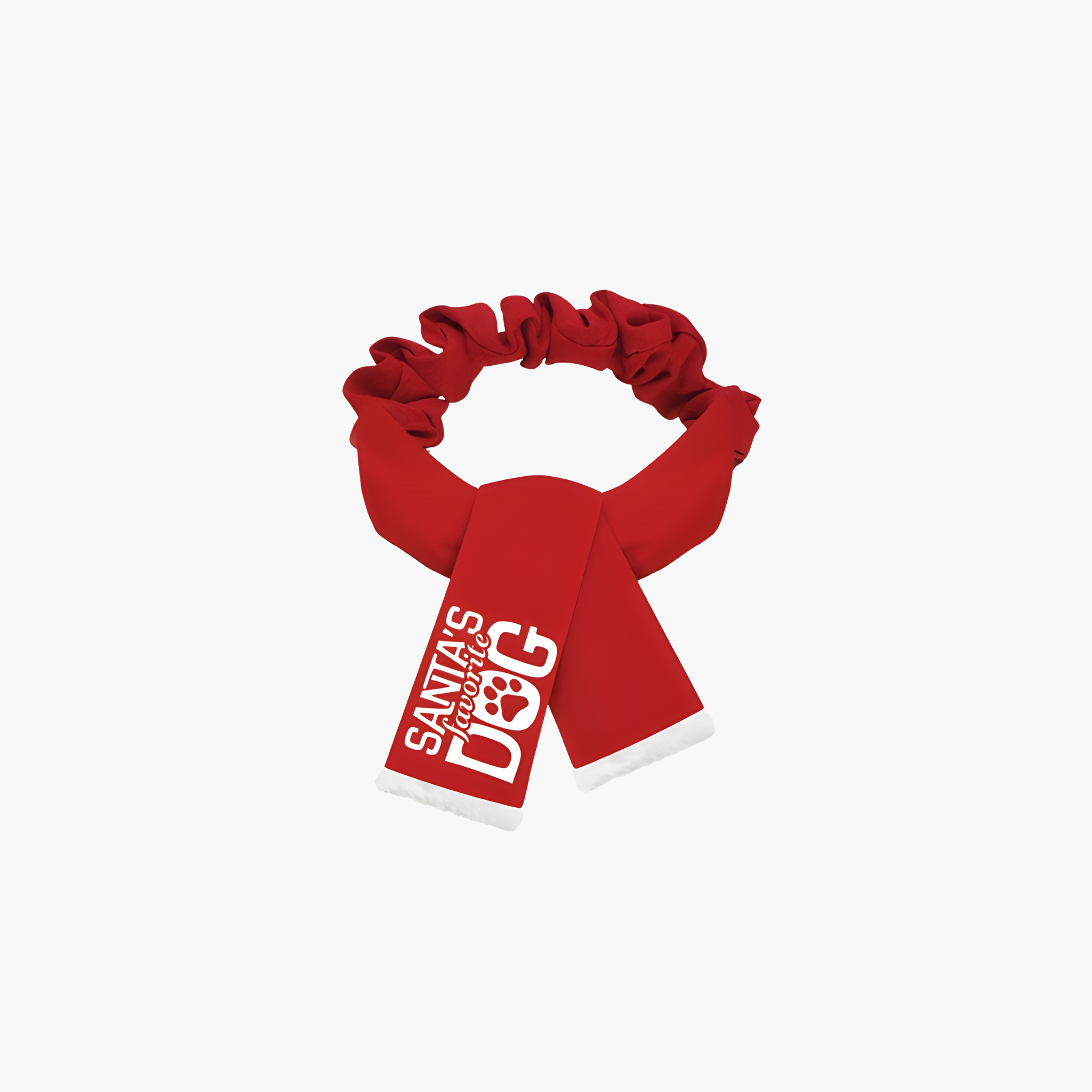 Plenty Gifts Kerst Sjaal Santa's Favorite Dog Rood