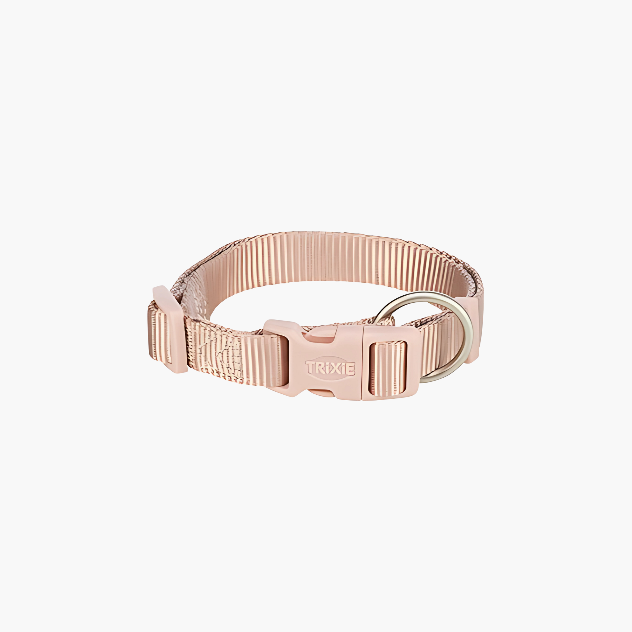 Trixie hondenhalsband Premium in blush roze, verstelbaar, comfortabel en stevig.