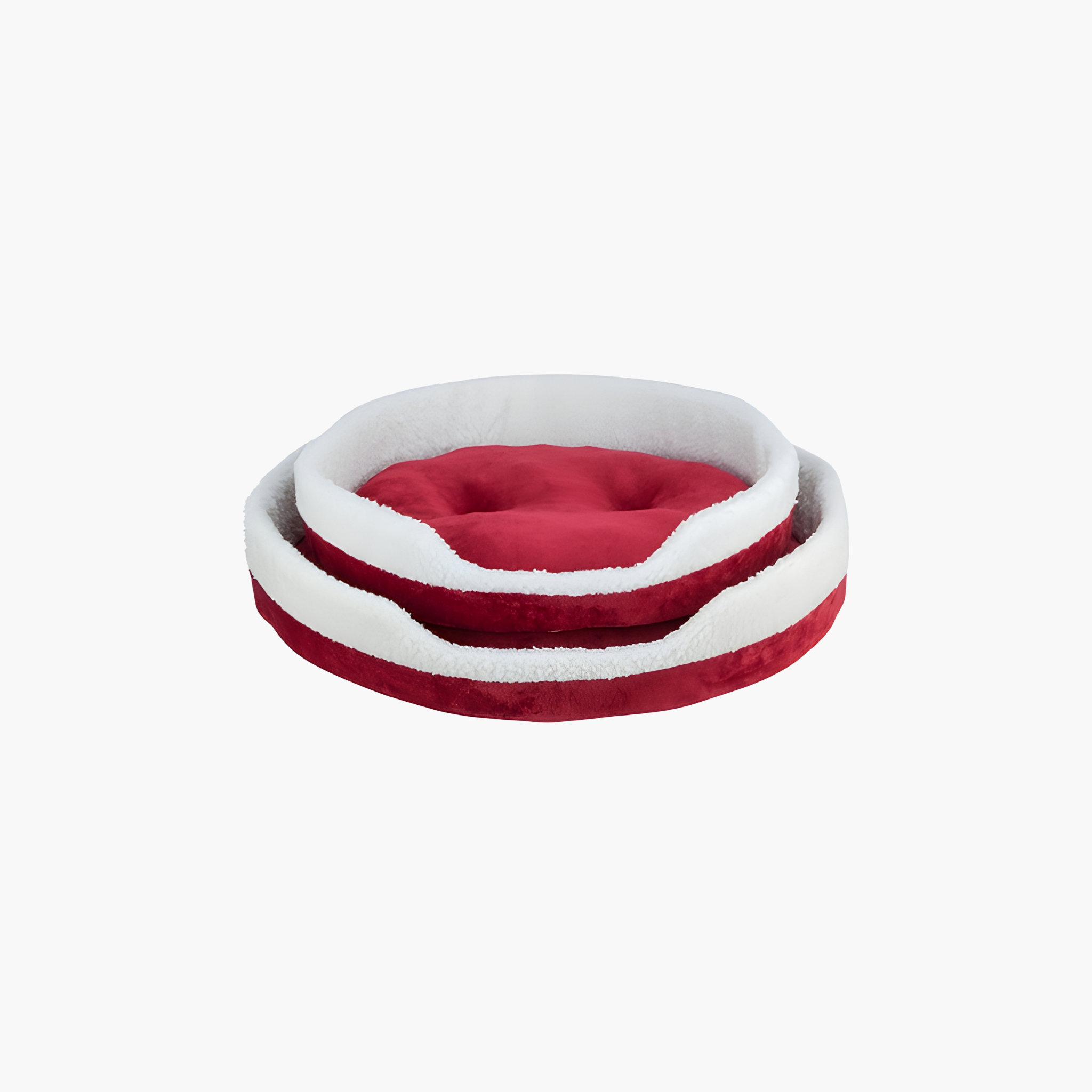 Trixie Xmas Hondenmand Nevio Rond Rood / Wit